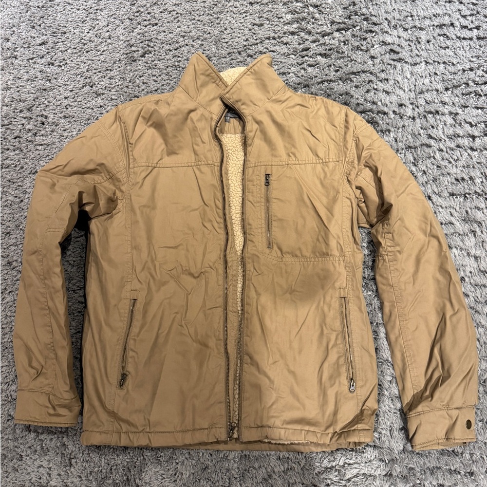 Denver Hayes Men's Tan Fleece Lined Sherpa Jacket